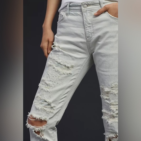 NWT. Anthropologie PILCRO MID-RISE SLIM BOYFRIEND JEANS size 31 regular - Picture 2 of 9